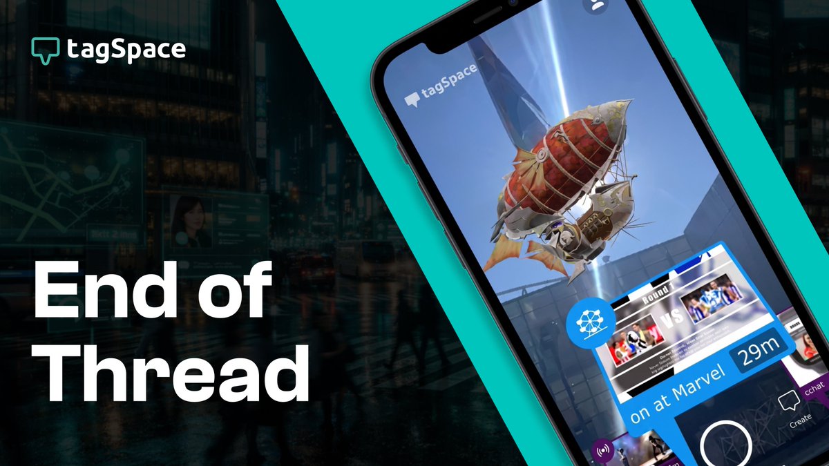 tagSpaceCo's tweet photo. 9/
The internet transformed how we access information.

Spatial Intelligence has the potential to transform how we experience the world around us.

Download the #tagSpace app and start discovering the hidden layers around you. 🚀 https://t.co/YGPvqEOsJR