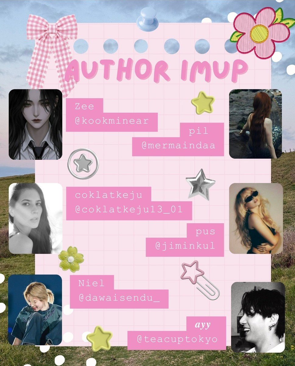 jminijkoo's tweet photo. Meet The Author!

@urcryptic_soul @reveriediaryy @fxxxind @jminijkoo @kookmineyours @kookminaked @earthologious @twnklebell @chimmynunna @jimipeachyy @kookminsshii @madeformingguk @tokyoIust @honeybkm @kooloudmimi @busantastyy @kookminear @mermaindaa @coklatkeju13_01 @jiminkul @dawaisendu_ @teacuptokyo @jmjk_0113_ @1mooniee @sunandmoon5960_ @hyunnlightt