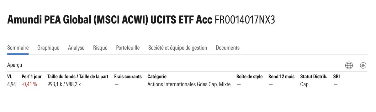 ETF_Prince's tweet photo. 🚨 Amundi lance le 1er ETF ACWI éligible au PEA 🇫🇷

🆔 Nom : Amundi PEA Global (MSCI ACWI)
🔍 Code ISIN : FR0014017NX3
💸 Frais : 0,30%
💰 Dividendes : Capitalisés
✔️ Part : 5€

✅ Amundi semble nous avoir entendus. C'est vraiment l'ETF qu'il manquait en PEA car il permet d'investir dans 2400 entreprises du monde entier (pays développés + émergents) avec un seul ETF.

🗓️ Date de lancement : 15 Juillet 2026

Comptez-vous investir dessus ? 🤔