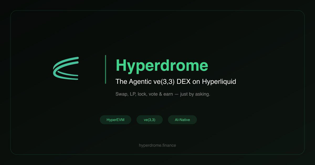 SpencerPilArts's tweet photo. Before: Hyperliquid attention lived mostly in charts and perp brain.
Now: @hyperdromeX turns that energy into native DeFi actions, with AI preparing the move and you approving it.
Shocking. UX finally meets the hype.
#Hyperdrome #Hyperliquid https://t.co/7X563Pg6Hg