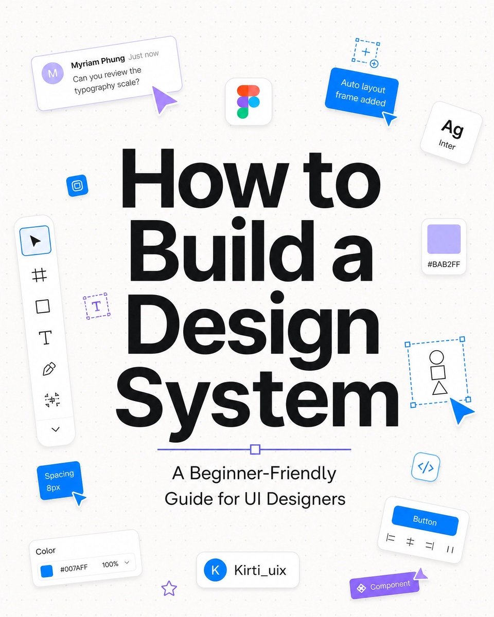 egbaoghenee's tweet photo. Most designers jump straight into components.
The best designers start with a system.
A strong design system improves consistency, speeds up design decisions, and makes collaboration with developers much easier. https://t.co/wdGQPWZhLU