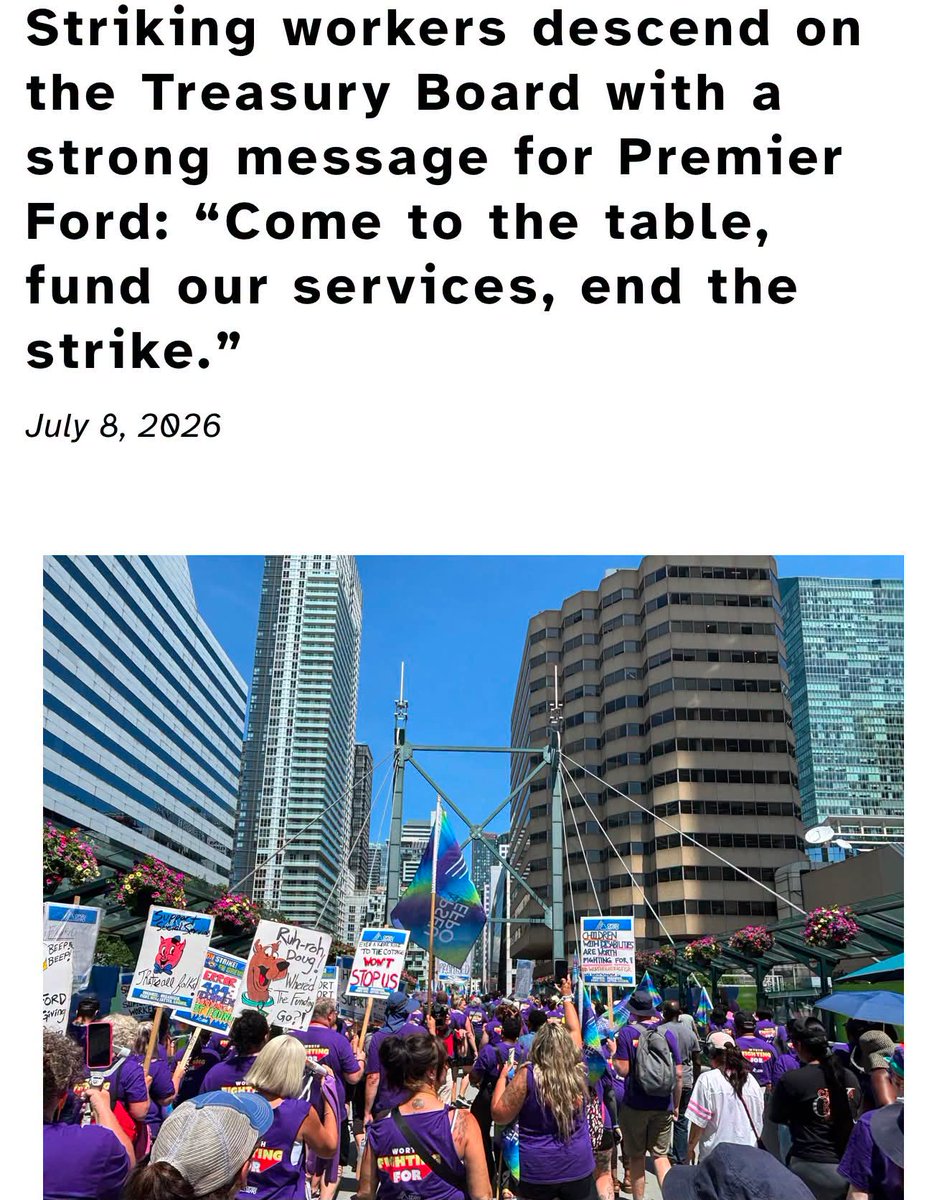 JohnClke's tweet photo. #OPSEU and the community service workers are taking the fight to the Ford government. https://t.co/eiLhx8Mhpz