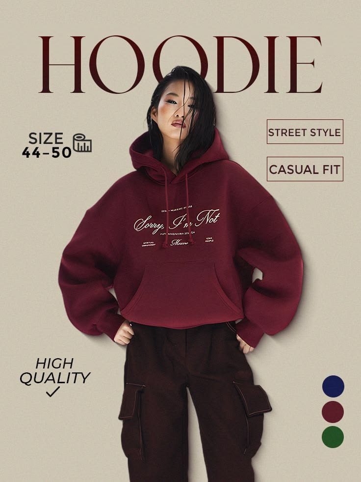 trendyxstyle's tweet photo. Casual fit, major attitude. 🔥 Drop a comment if you need this high-quality streetwear staple in your closet ASAP. Available in sizes 44-50 and three classic colors! 🧵✨ #Streetwear #OOTD #HoodieSeason https://t.co/V9iA69JLa2