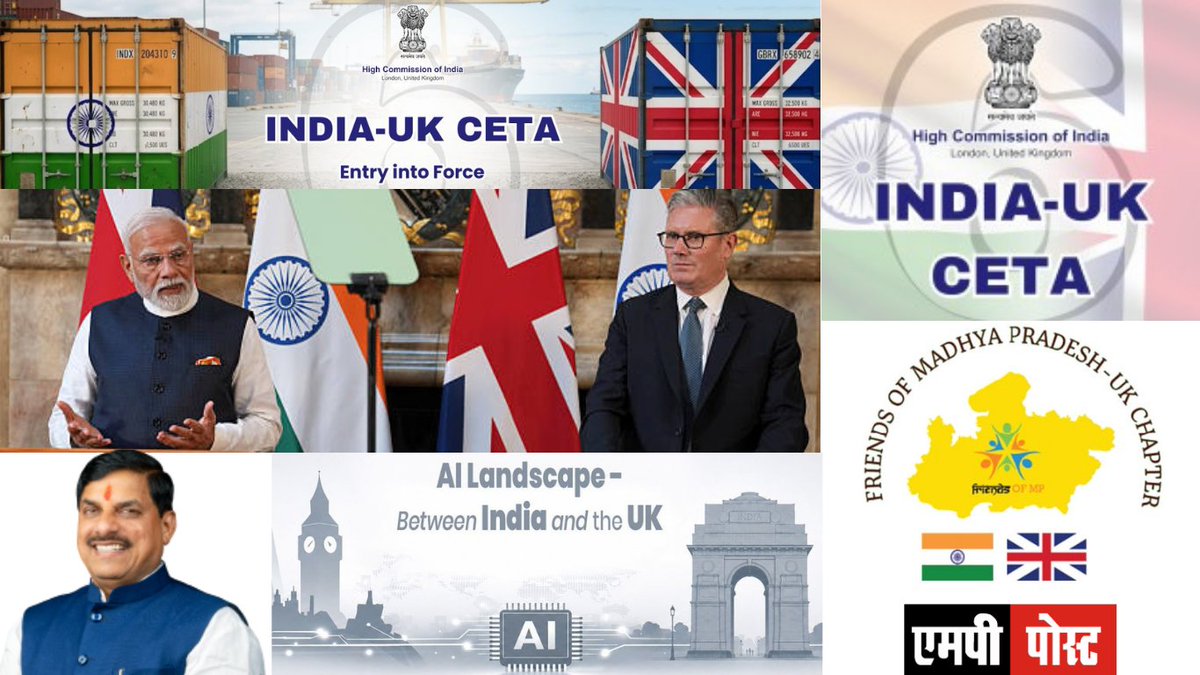 mppost1's tweet photo. With zero-duty access to the UK market taking effect on 15 July 2026, Madhya Pradesh's development is set to experience a major boost, scripting a brand-new chapter in trade with London. @PIBHomeAffairs
@PIB_India
@MEAIndia
@HCI_London
#MPPOSTBREAKING https://t.co/7Yhhrh9BmD