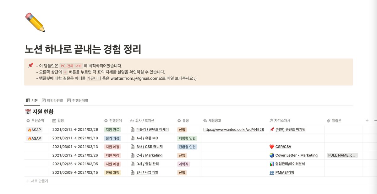 publy_'s tweet photo. 자소서, 이거 하나면 경험정리, 자소서, 이력서 작성까지 한번에 가능함. 주말동안 끝내기 가능. : https://t.co/h7IbYFJepP https://t.co/4fOu6rJ0sk