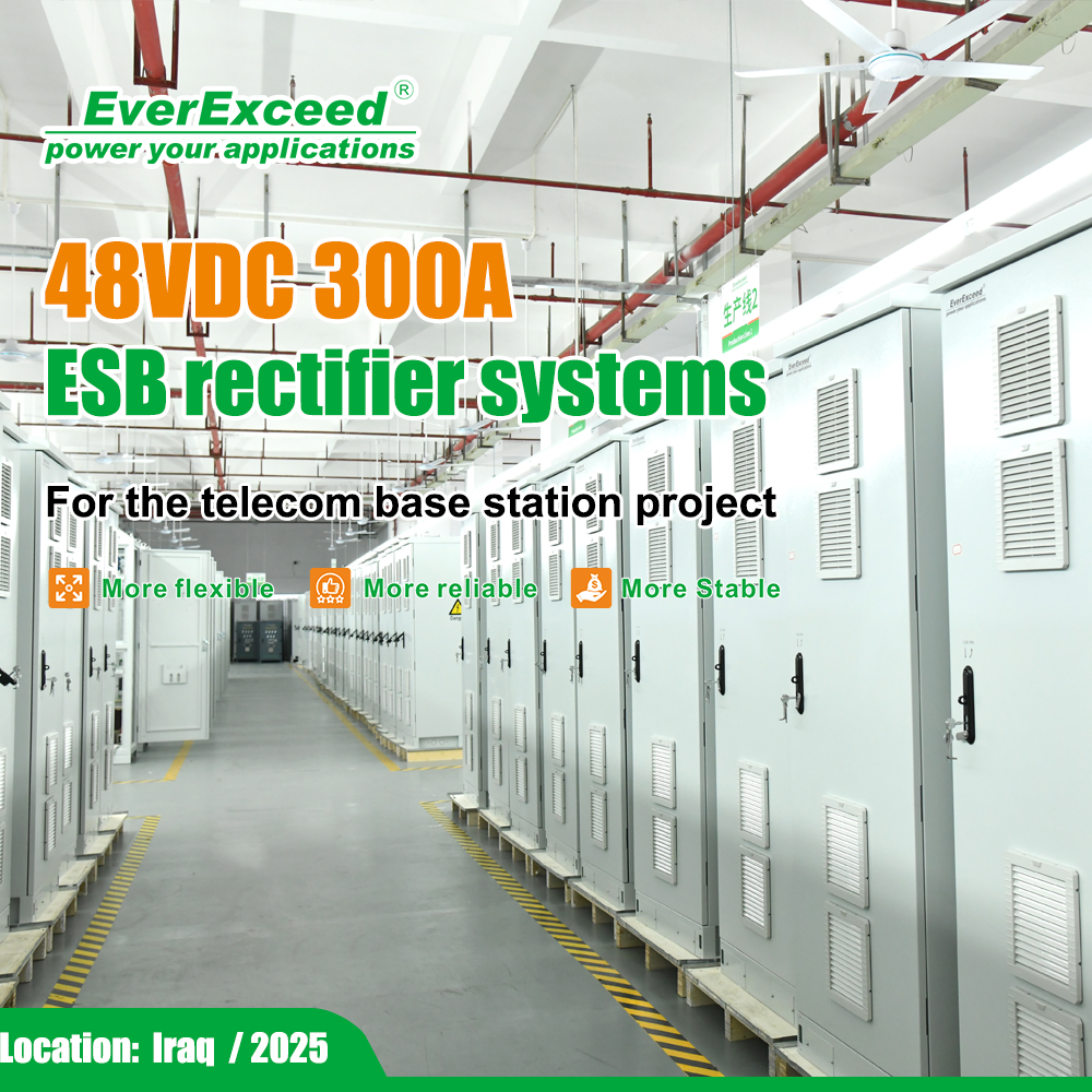 UPS_EverExceed's tweet photo. ⚡ Reliable Telecom Power Solution

EverExceed delivered a 48VDC 300A ESB Rectifier System for an Iraq telecom base station.

✅ All-in-one IP65 design
✅ Smart monitoring
✅ >96% efficiency
Powering smarter networks.

#EverExceed #TelecomPower #48VDC https://t.co/6Ps2gPxtan