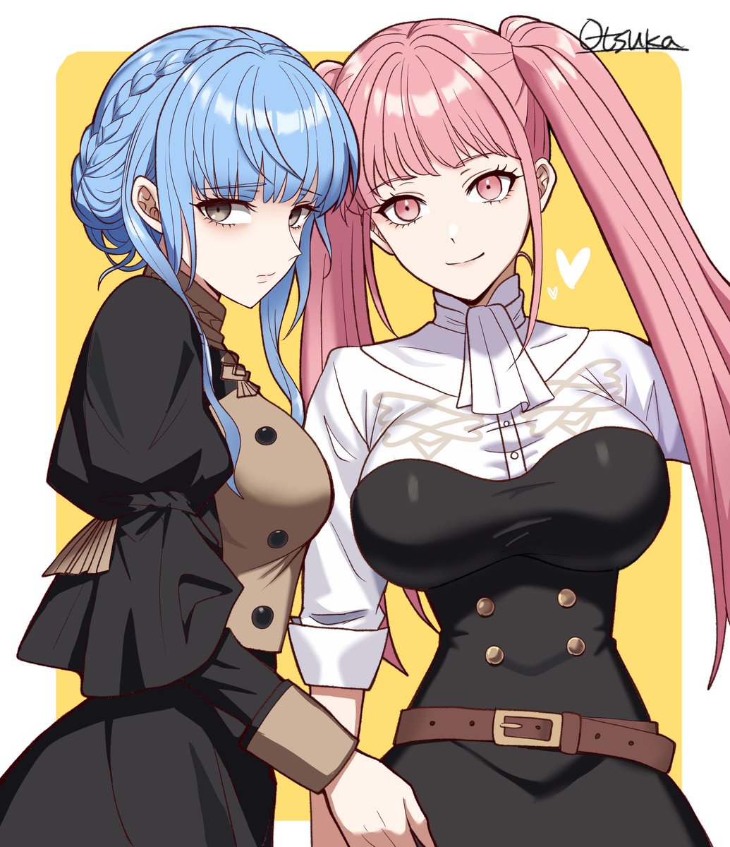 ootuk's tweet photo. FE3H ヒルダ&amp;マリアンヌ💛🦌💛
＠shiki_osus さんリクエストありがとうございます！🙇‍♀️✨🍣 https://t.co/vCCxJJJjwL