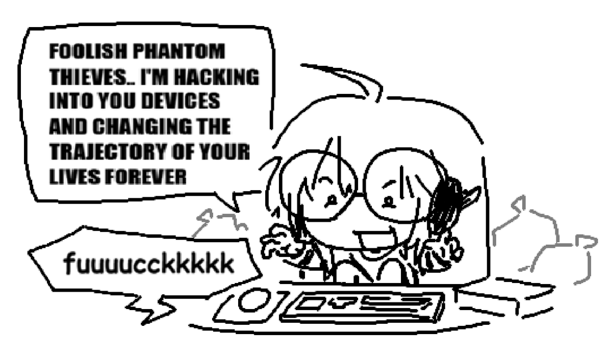 tadoyakis's tweet photo. yusuke confidant lv5 + futaba mspaintys https://t.co/T7oySFYpFy