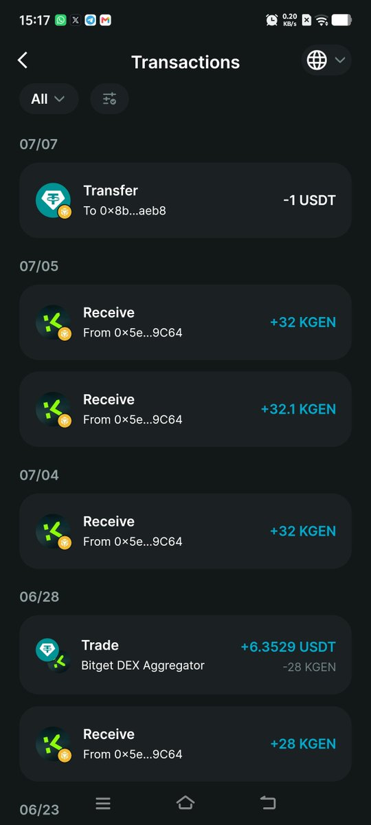Cryptoguy8a's tweet photo. আমি যখন প্রথম Bitget Wallet ডাউনলোড করি, তখন ভাবিনি এত সহজ হবে সবকিছু।

 এখন একটা অ্যাপেই Swap করি, Earn করি, সিকিউরিটিও অনেক স্ট্রং। ফি তো প্রায় নেই বললেই চলে!  আমার ফেভারিট জিনিস হলো — মোবাইলেই পুরো ক্রিপ্টো ওয়ার্ল্ডটা হাতের মুঠোয়। বাংলাদেশে বসে এত সুবিধা আগে কখনো পাইনি।  

100M Celebration-এ অংশ নিয়ে আমারও মনে হচ্ছে আমি এই বড় পরিবারের একজন হয়ে গেছি  

 তোমাদের Bitget Wallet journey কেমন? শেয়ার করো! 

 @BitgetWalletBGD
 @BitgetWallet

#BitgetWallet100M 

Bitget wallet একাই একশ তার প্রমান 👇