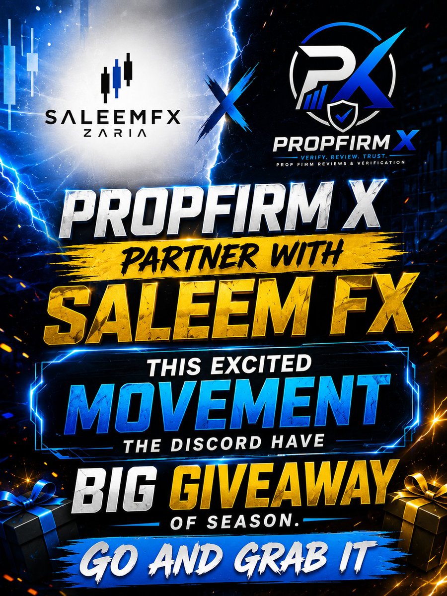 juniorSpeedouFX's tweet photo. Im happy to partner with @PropFirmX
If you are looking for trusted prop firm reviews verified firms and one of the biggest trading communities then join the PropFirmX Discord today
🎁 Big giveaway is live dont miss your chance
Join now 👇

https://t.co/aqVLHS1oGn⁠�
#PropFirmX https://t.co/JFMXMbWIfC