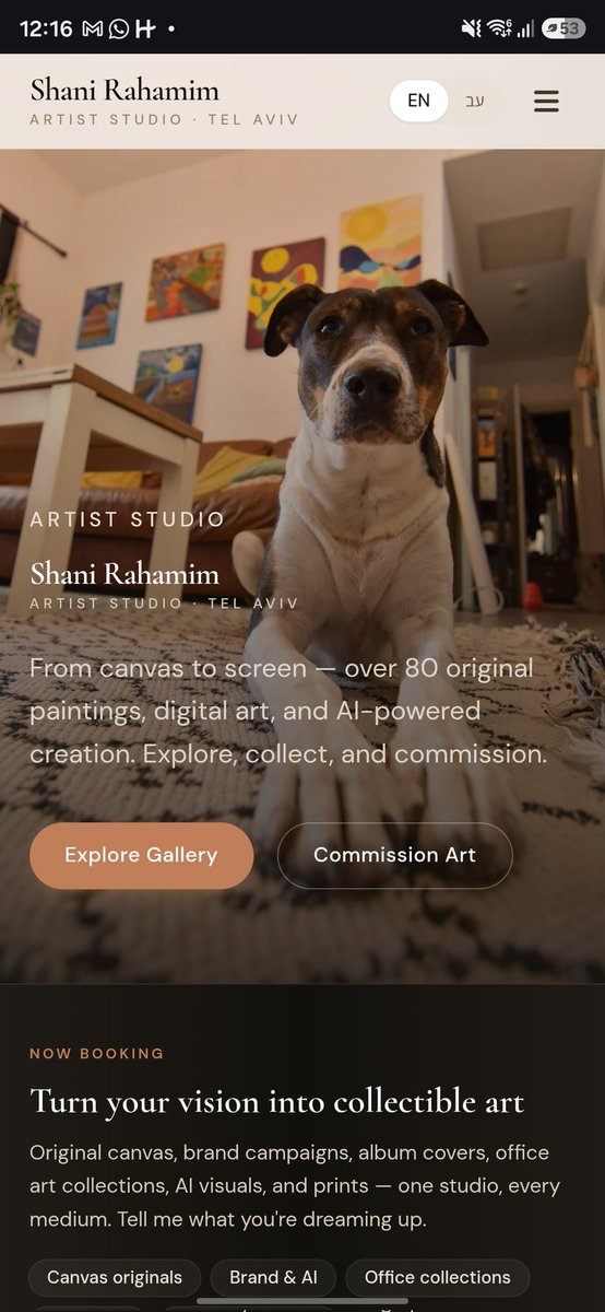 Miss_Rahamim's tweet photo. @Miss_Rahamim the site just got an update! 
Original canvases are now up for bidders. Contact me for more details! 
https://t.co/eyUBb5sPZw https://t.co/sM4nbDz6Jx
