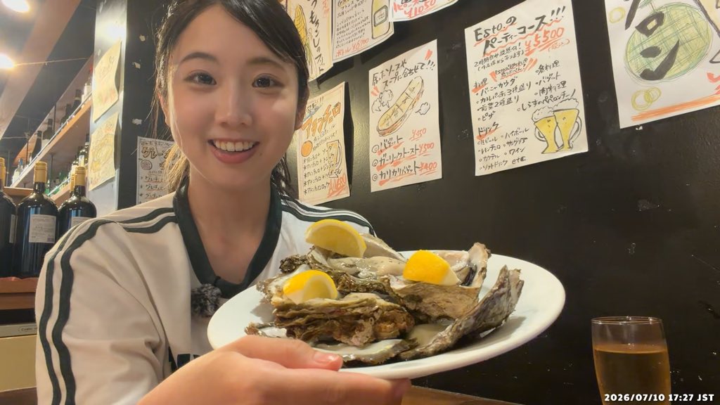 yurina_jpg's tweet photo. 外配信7時間して生牡蠣7個食べました https://t.co/ATjmpO2Eah