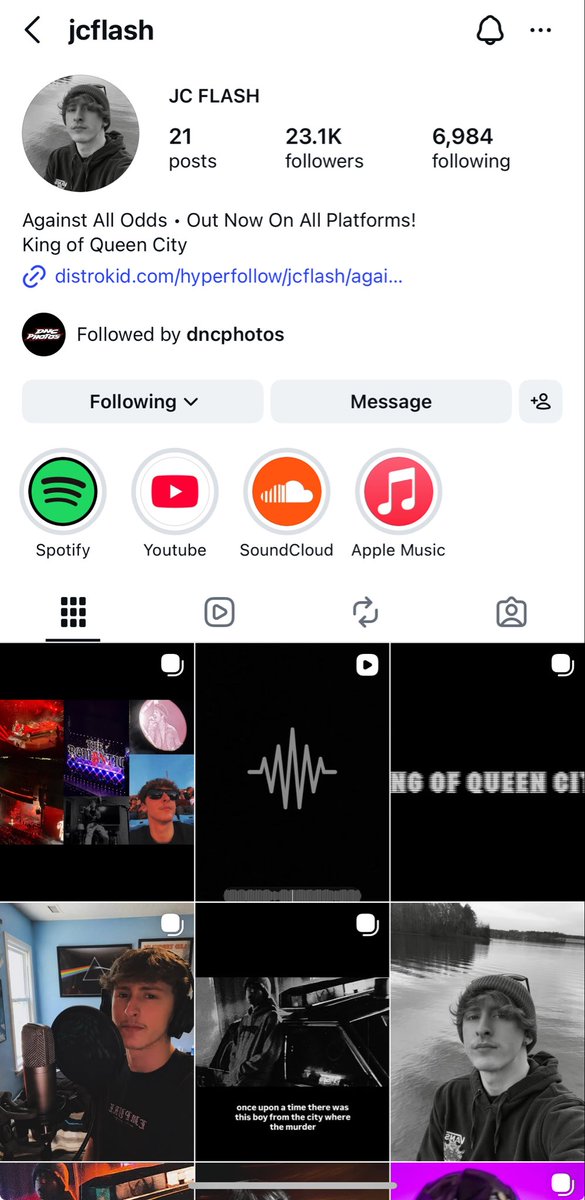 FundOneOfficial's tweet photo. We just got our very first follower, JC Flash. 

This guy has real talent, and will be making a splash in Charlotte and beyond. 

Check him out, give him a follow, support his dreams..🙏

https://t.co/xVJpwqO9TW https://t.co/X72a3xDJpx