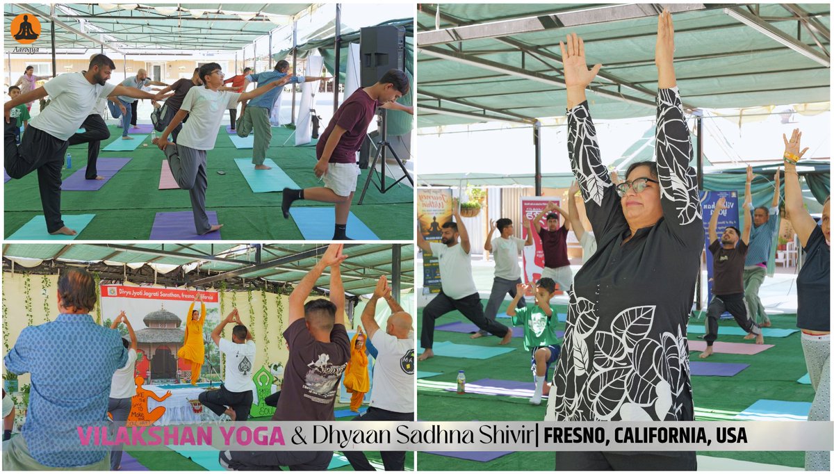 djjsaarogya's tweet photo. A vibrant International Yoga Day celebration was organised in Fresno, California and Melbourne (Australia) by DJJS Aarogya on 21st June 2026 that benefited a total of  245 practitioners.  

#DJJS #djjsworld #Aarogya #health #holistichealth #YogaCamp https://t.co/a2PsltAlt6