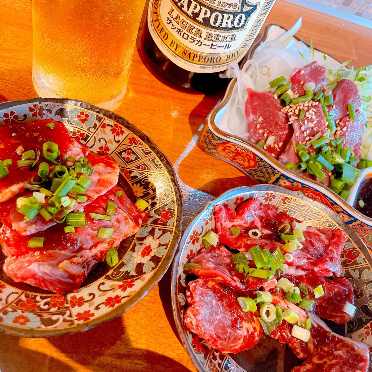 doteni_chan's tweet photo. ハラミとカイノミとハツ刺し！
ハラミとハツ刺しはこの間食べて
めちゃくちゃ美味しかったからまた頼んじゃった🫶 https://t.co/pdQd5rLFsk