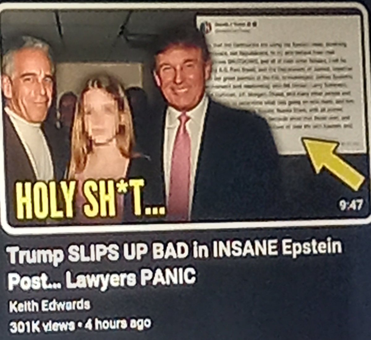 TrevorHowlett1's tweet photo. More epstein  shit arrives it's to much  isn't  it ? They look so fuckin  pleased  with themselves. https://t.co/nrD11uKpGP