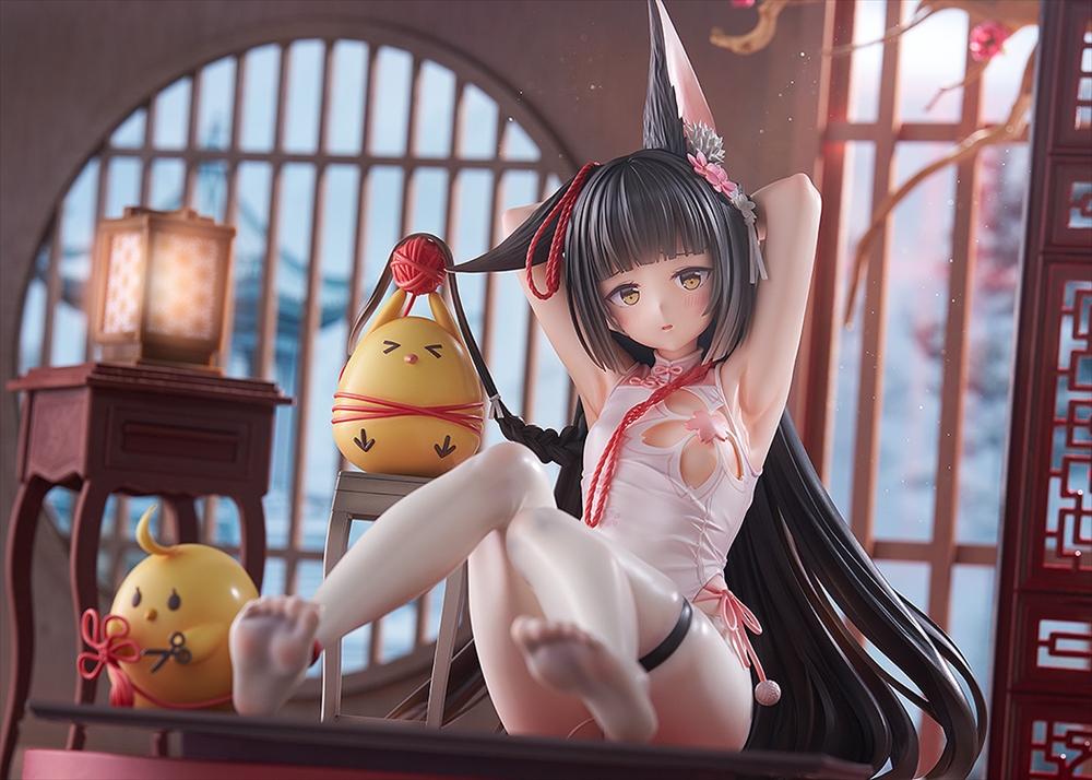 MB_Goods_info's tweet photo. 大人気ゲーム『#アズールレーン』より重桜所属の「#長門」を1/4スケールフィギュア化。
スキン“御狐の縁糸“をモチーフに新春祝いを手伝おうとした姿で立体化しました！

この機会にぜひお買い求めください❣

⚓詳細はコチラ
https://t.co/YDmFeVL4Gy https://t.co/lsk8A65uMM