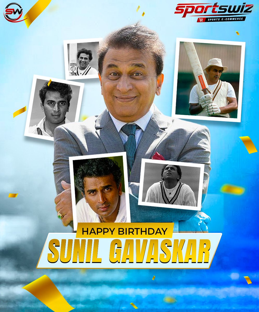 mysportswiz's tweet photo. Happy Birthday to the Little Master โ Sunil Gavaskar!
Wishing the legendary Sunil Gavaskar a very happy birthday and many more years of good health and happiness!
https://t.co/7Wm3X0Tlrs
#SunilGavaskar #RegisterNow #Varun #Rohit #Hardik #Bumrah #BCCI #Virat #Agarkar #Ireland https://t.co/Tjoi8V6Kn0