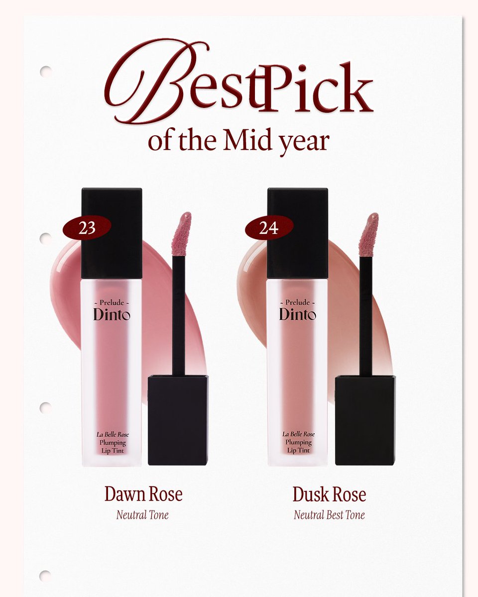 Dinto_Thailand's tweet photo. Best Pick of the (Mid) Year
🌅 23 Dawn Rose — A soft bloom at sunrise.
🌆 24 Dusk Rose — A timeless glow at sunset.
สองเฉดกุหลาบที่ถ่ายทอดความงามได้ในทุกช่วงเวลา
กับ 𝑳𝒂 𝑩𝒆𝒍𝒍𝒆 𝑹𝒐𝒔𝒆 𝑳𝒊𝒑 𝑻𝒊𝒏𝒕🌹
#dinto #dintoth https://t.co/x1z9zI0MTe