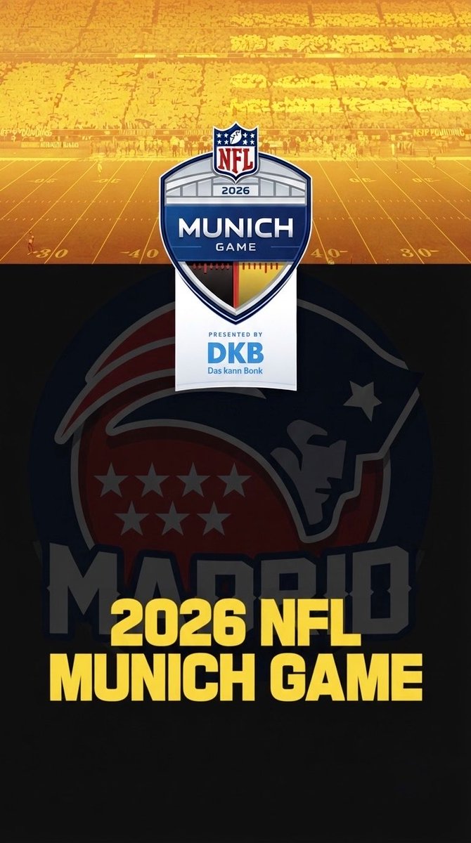 PatriotsMadrid's tweet photo. ¡En solo 30 minutos abre la venta de entradas para el partido #Lions vs. #Patriots en Múnich! 🇩🇪
No os perdáis la oportunidad de vivir esta experiencia única en el Allianz Arena
#PatriotsMadrid estaremos allí y queremos que la familia española esté completa
#GoPats #NFLMunichGame https://t.co/CW8MVuY8ys