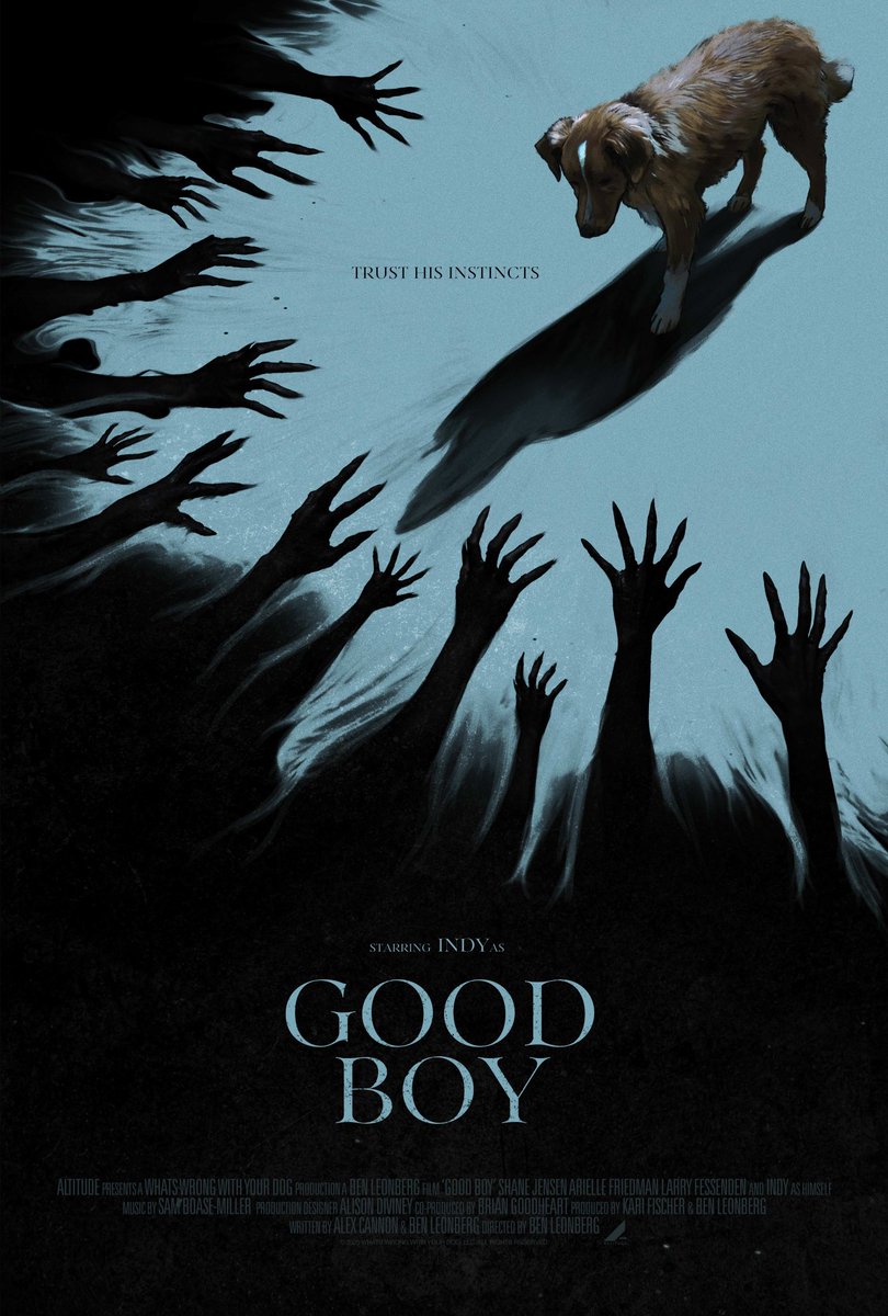 omamovie's tweet photo. 「 GOOD BOY／グッドボーイ 」
犬は不穏に気がついていているけど飼い主は全く気がつかない、仕方ないので健気に飼い主に寄り添う姿がとても犬！
そこはダメじゃない？に凸っていく姿もめっちゃ犬！
現実か妄想かインディが追い込まれていく姿は必見…
人間目線はホラー犬目線では完璧なラブストーリー https://t.co/dHo2OnkSMs