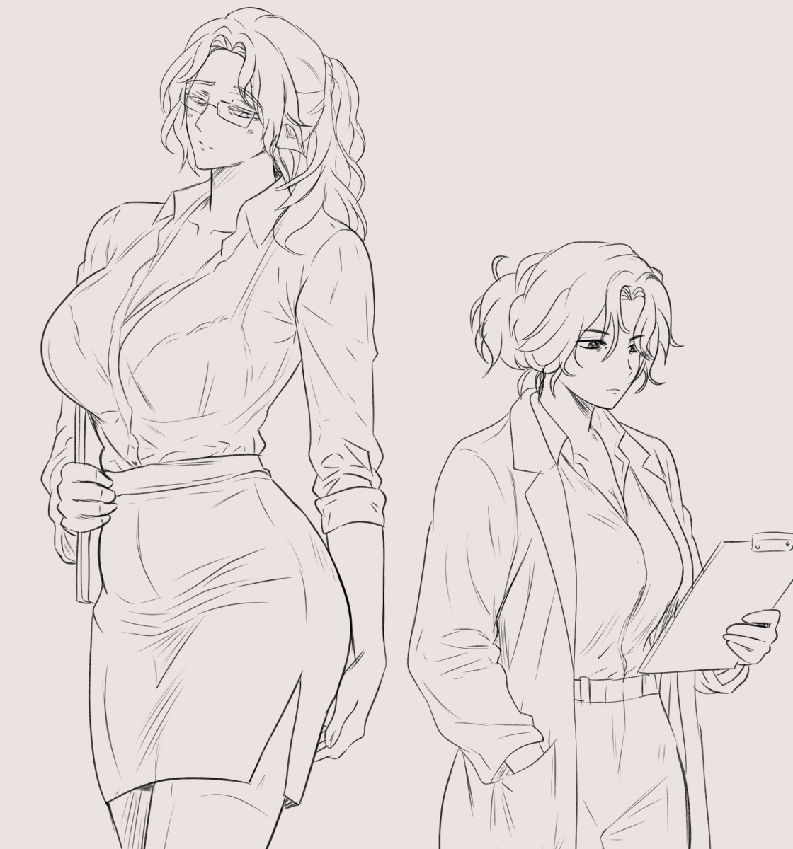 Allyamakosa's tweet photo. [WIP] Lesbians 🤩 https://t.co/fPX3eZxmsD