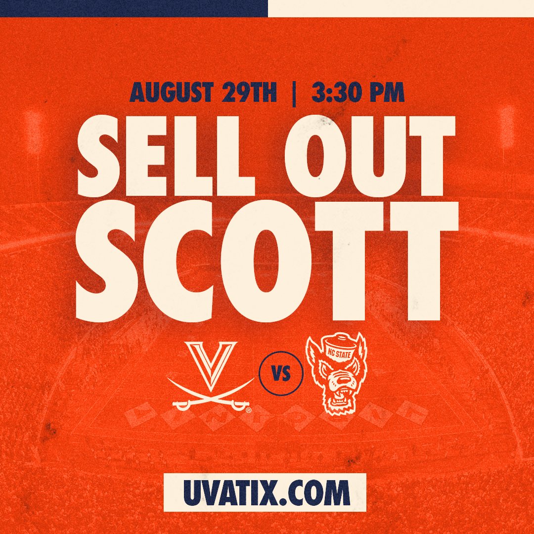 VirginiaSports's tweet photo. Don't miss the moment 🏟️

Get Tickets🎟️ https://t.co/Ix92eaCKlZ

#GoHoos https://t.co/DC3UcG8x4L