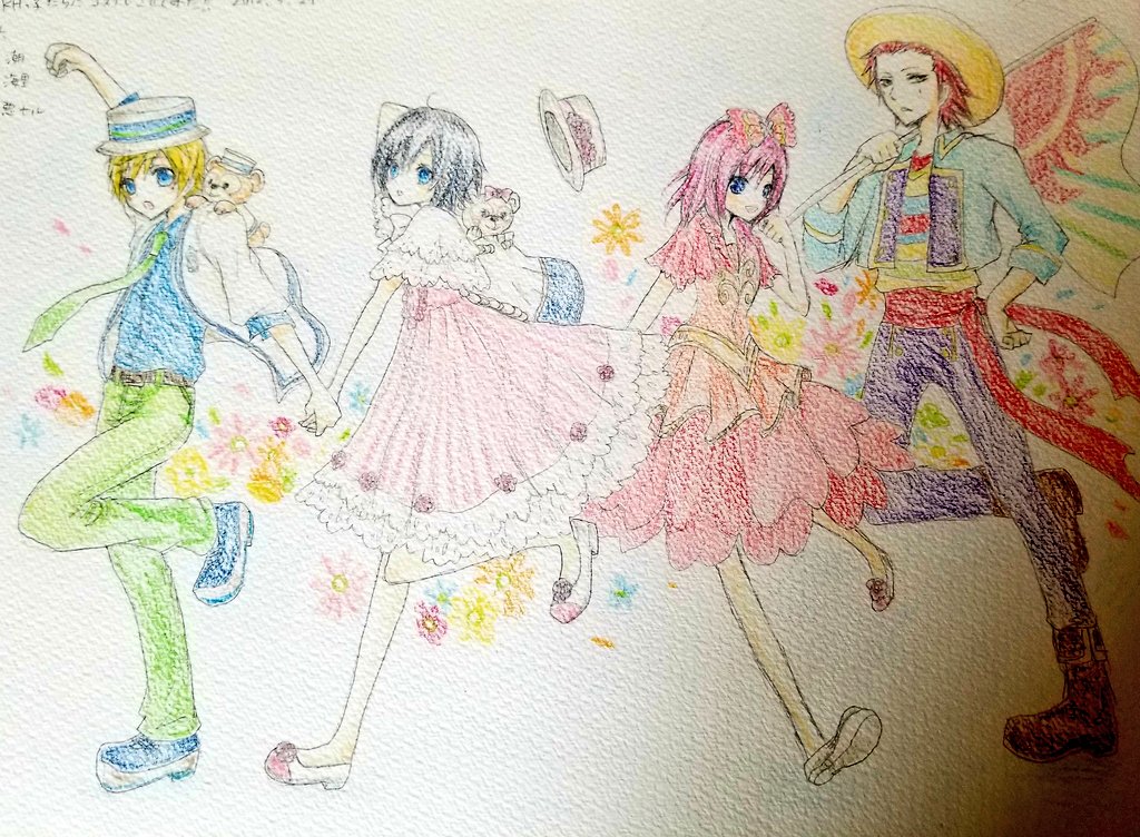 piyopiyo21562's tweet photo. 懐かしいの発掘🐻👜
春旅(2012)パロ六潮海悪を描いてた！ https://t.co/2AJx0iceHa