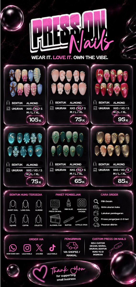 cajeb's tweet photo. jajan nailart yuu
bisa custom juga guisss
ini ridi stoknya yaaa 😍😍😍 https://t.co/T0wMXFl3wE
