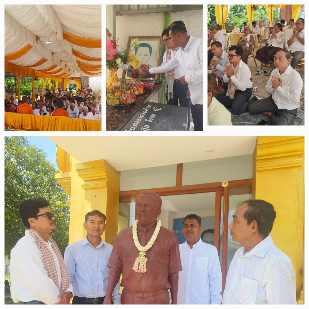 gdpcambodia's tweet photo. On the 10th anniversary of Dr. Kem Ley’s assassination, GDP Leadership attended #KemLey's memorial ceremony at his homeland in Takeo province. https://t.co/iGeL43v8G2