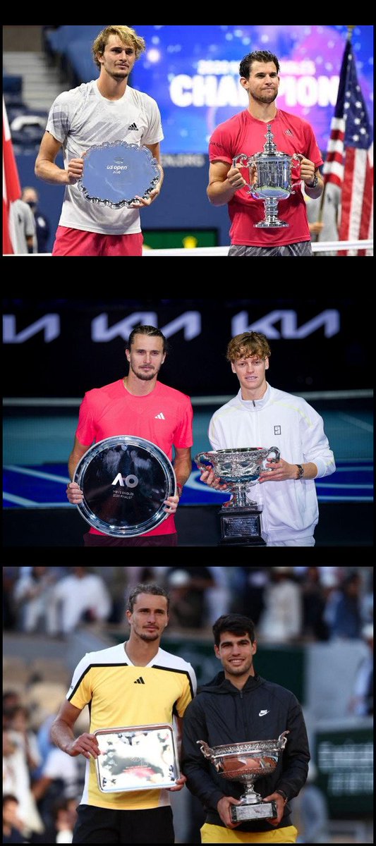 denbuckett's tweet photo. Bidding to become the SECOND man after Novak to complete the prestigious 'Runner-Up Career Slam' https://t.co/zOxGzPNxA4