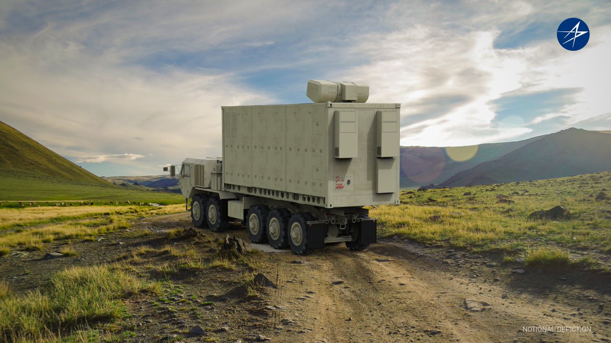 LMNews's tweet photo. .@DeptofWar awarded @LockheedMartin a contract to develop and test a 500 kW-class laser weapon system for the unmanned aerial defense capability. 

A tactical containerized 500 kW laser weapon system would provide commanders with scalable, cost-effective intercept solutions. ⬇️