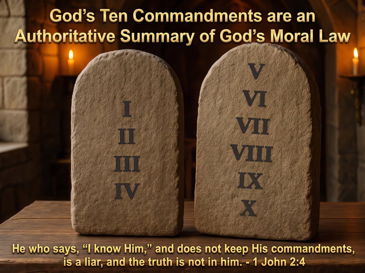 ProIllustr3A777's tweet photo. All of the Ten Commandments are an authoritative summary of God's Moral Law. This is why every single Christian church tells us to keep the Ten Commandments. There was a time when they even had the commandments in public schools. To say they don't matter anymore is to reject God. https://t.co/gdlJkmxtnR