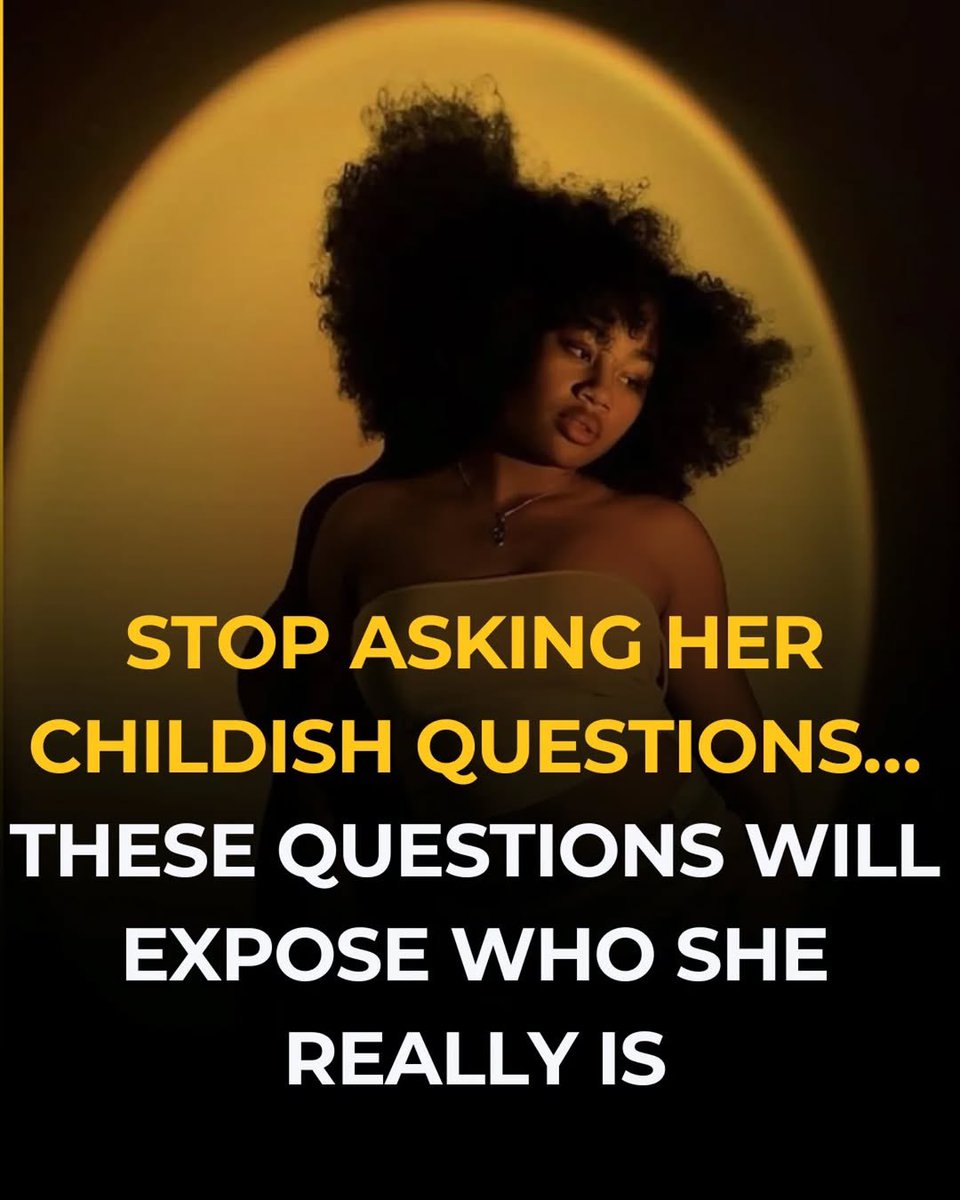 mindoverweaknes's tweet photo. Stop asking her childish questions…

These questions will expose who she really is 

-Thread- https://t.co/gMaeKS0qz6