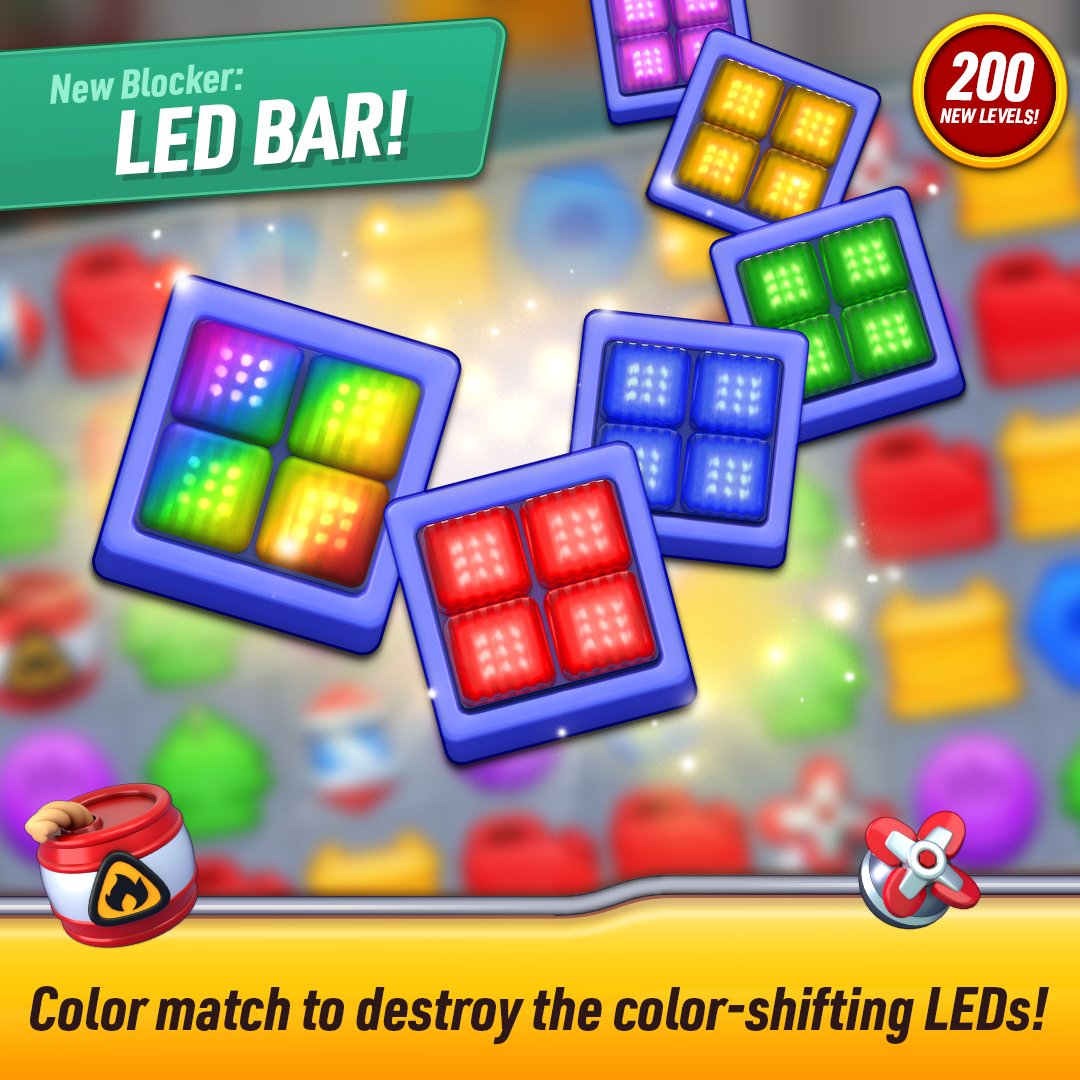 chromevalleyc's tweet photo. 💡 Something bright is blocking your way...

Meet the new LED Bar blocker! Match the right color before it shifts again and clears your path.

Can you match before it changes?

#ChromeValleyCustoms #PuzzleGame #MobileGaming #Match3 https://t.co/AIQebv1BWt