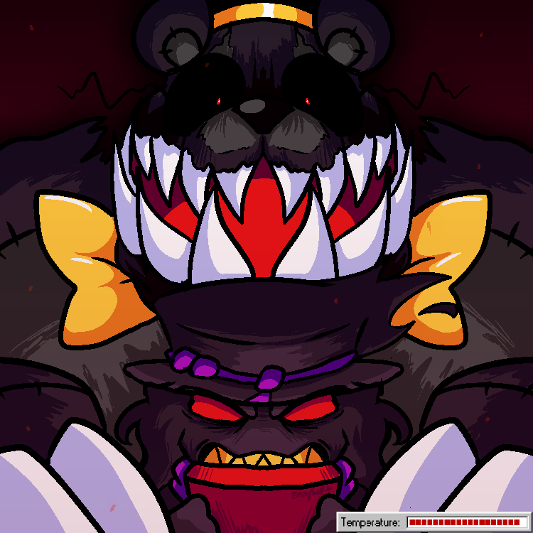 HAPPY FRICKBEAR FRIDAY! Some Frickbears Artfight attacks I've done