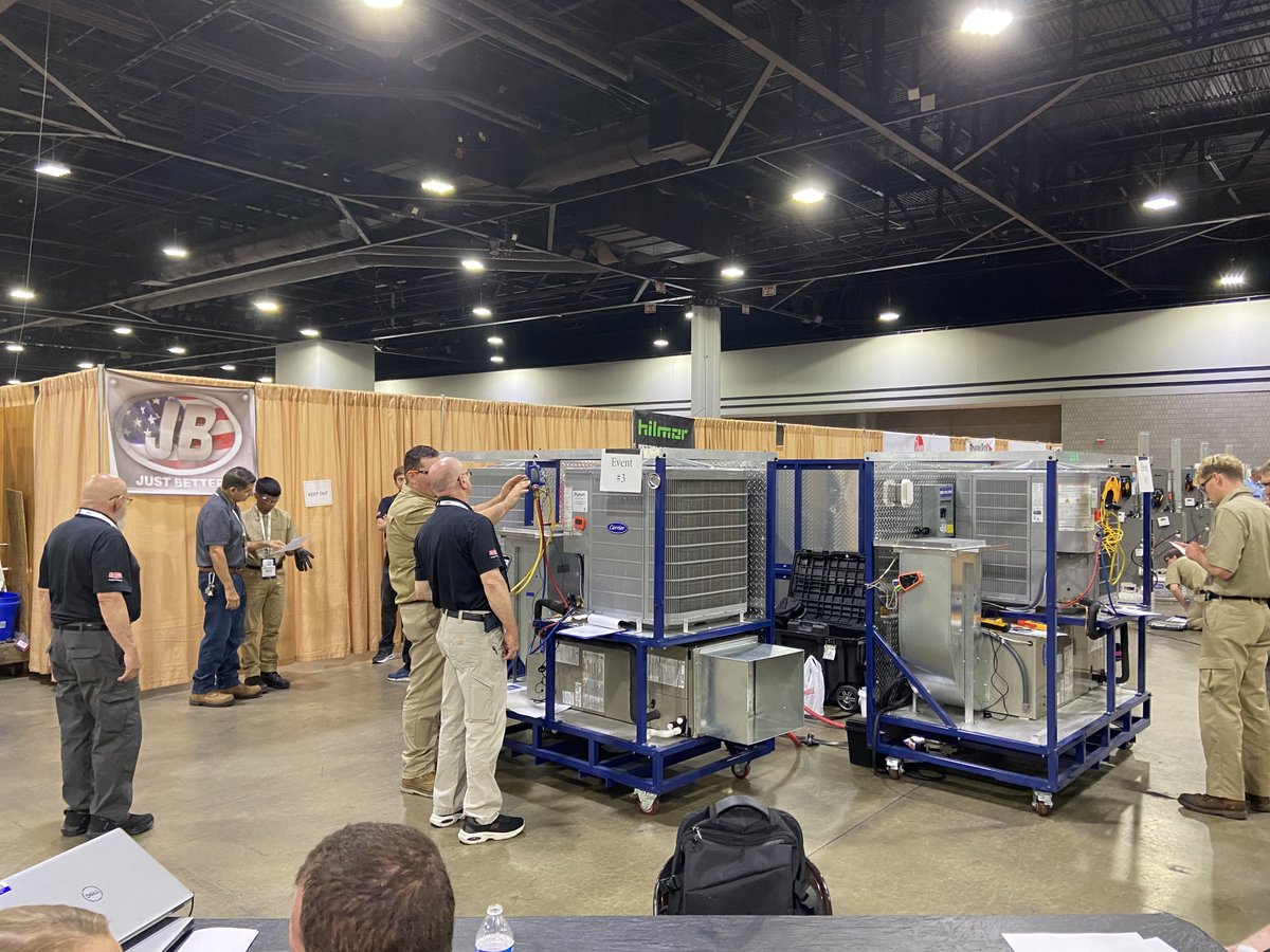 CarrierAtHome's tweet photo. Carrier was proud to support this year's SkillsUSA National Leadership &amp; Skills Conference, where students showcased their talents through hands-on HVAC installation, service, troubleshooting, and maintenance competitions. https://t.co/M88eFg8Kir