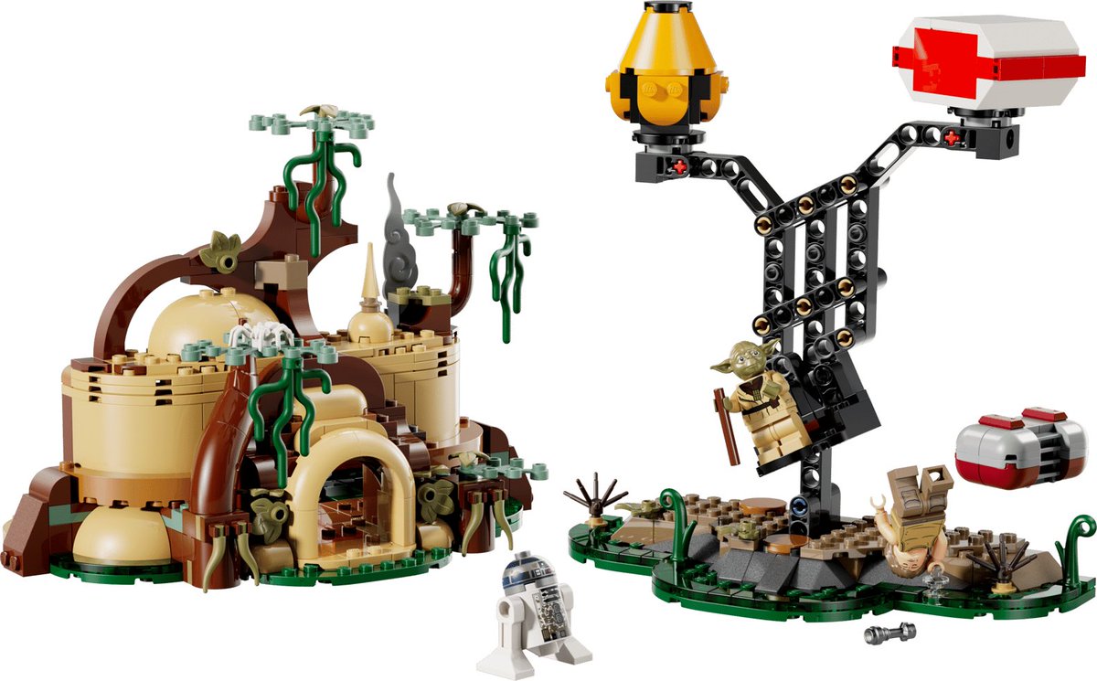 Legovbqbh's tweet photo. 56日目　製品番号75422   2026年発売
「SMART Play™：ヨーダの小屋とジェダイ訓練」
・良い点
・レノ社史上初の音が鳴るブロックというコンセプトは良かった
・悪くないヨーダの小屋
・悪い点
・高すぎる価格に見合わないセット内容
・謎の巨大な拷問器具付き
・もはや何がどの音を出しているのかわからない
・レゴスターウォーズファンから搾り取った莫大な収益がゴミとなった
#レゴ　#スターウォーズ
#レゴスターウォーズ解説