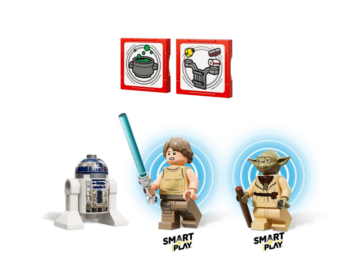 Legovbqbh's tweet photo. 56日目　製品番号75422   2026年発売
「SMART Play™：ヨーダの小屋とジェダイ訓練」
・良い点
・レノ社史上初の音が鳴るブロックというコンセプトは良かった
・悪くないヨーダの小屋
・悪い点
・高すぎる価格に見合わないセット内容
・謎の巨大な拷問器具付き
・もはや何がどの音を出しているのかわからない
・レゴスターウォーズファンから搾り取った莫大な収益がゴミとなった
#レゴ　#スターウォーズ
#レゴスターウォーズ解説