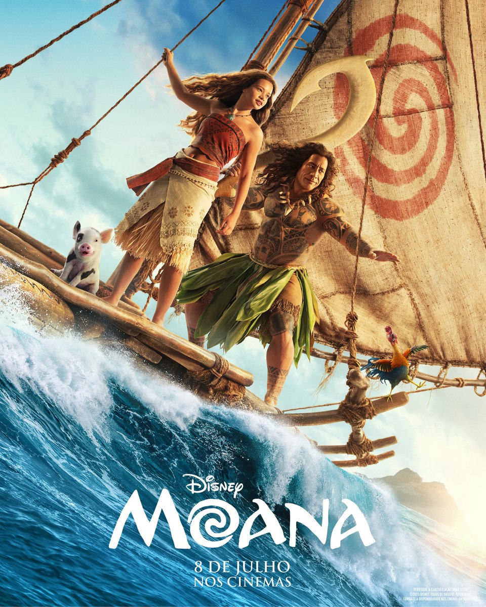 almanaquedisney's tweet photo. Isso não é zoeira:

Existem chances reais de ‘Moana’, remake em live-action da animação que iniciou uma das maiores franquias atuais da Disney, estrear abaixo dos números de ‘Cara de Um, Focinho de Outro’, animação original da Pixar, nos Estados Unidos. https://t.co/HrVOf4tqd6