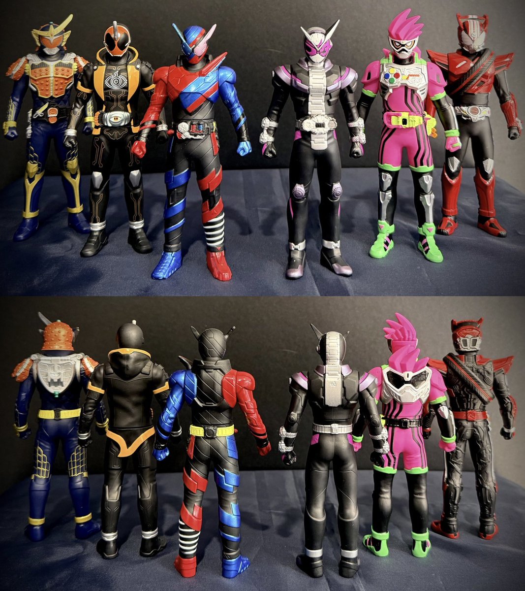 KamenRiderStore's tweet photo. 【#仮面ライダーストア東京店 情報】

明日7/11(土)から、今後販売予定のストアオリジナルアイテム『仮面ライダーソフビシリーズ 重塗装ver.』サンプル展示がスタート❗️🕰
#仮面ライダーディケイド ～ #仮面ライダージオウ の全11種をひと足早くご覧いただけます👀✨️
ご来店の際は是非チェックしてみてください📸