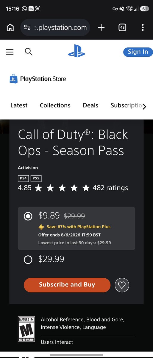 HuwTheRaider's tweet photo. @PochiCharmy @TheCardinalArts And here you can see the dlc is $30 without ps plus. What does 40 + 30 equal? $70..... https://t.co/iNorshcUiY