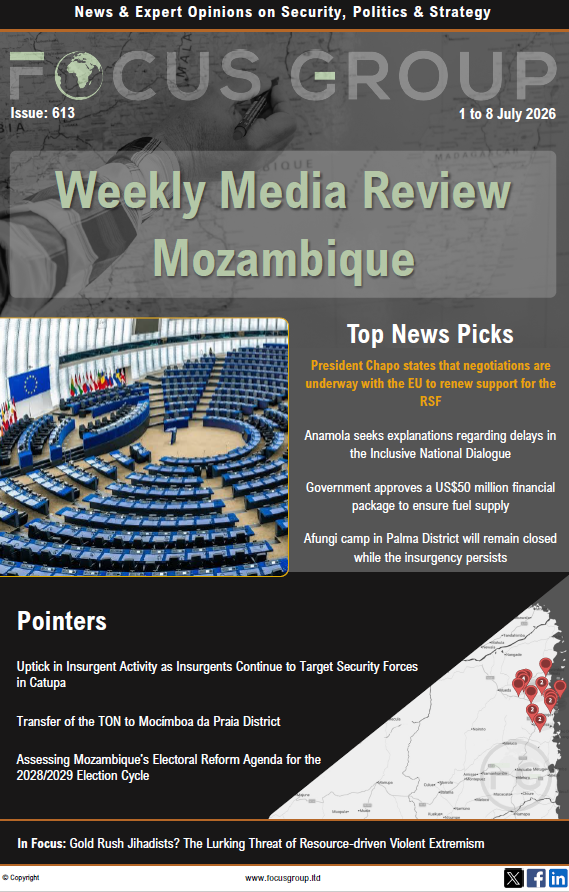 FocusHoldings's tweet photo. In this week’s #Mozambique Weekly Media Review, an uptick in insurgent activity is noted as insurgents continue targeting security forces in the Catupa Forest. https://t.co/vZuTfev3ab