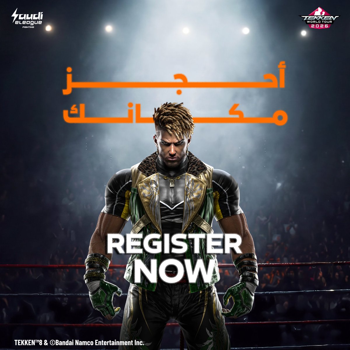 SEL_Fighting's tweet photo. The world stage is close 🌎 

Compete in TEKKEN 8 Challenger, earn ranking points, and get closer to the Tekken World Tour 🏆 

خطوة أقرب للعالمية 🌎 

شارك في بطولة تيكن 8 التشالنجر أجمع نقاطك وتأهل لـ TEKKEN World Tour 🏆 

سجل الآن | Register now 🔗:
https://t.co/vuXbUa4hai https://t.co/xkHcNTx9J0