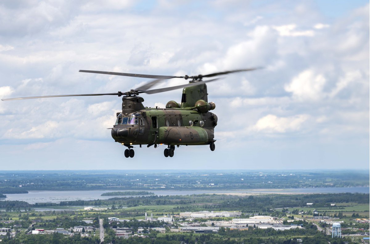 BellevilleON's tweet photo. Notice | The Royal Canadian Air Force is advising the public that a commemorative flypast will take place over Elmwood Cemetery on River Road this Sunday, July 12, at approximately 11:30 a.m.

A Chinook helicopter will conduct the flypast in honour of the burial of former Royal Air Force member Ronald "Ron" Mason.