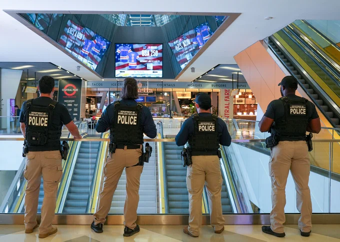 TSA Federal Air Marshals working to help secure a FIFA World Cup event. 