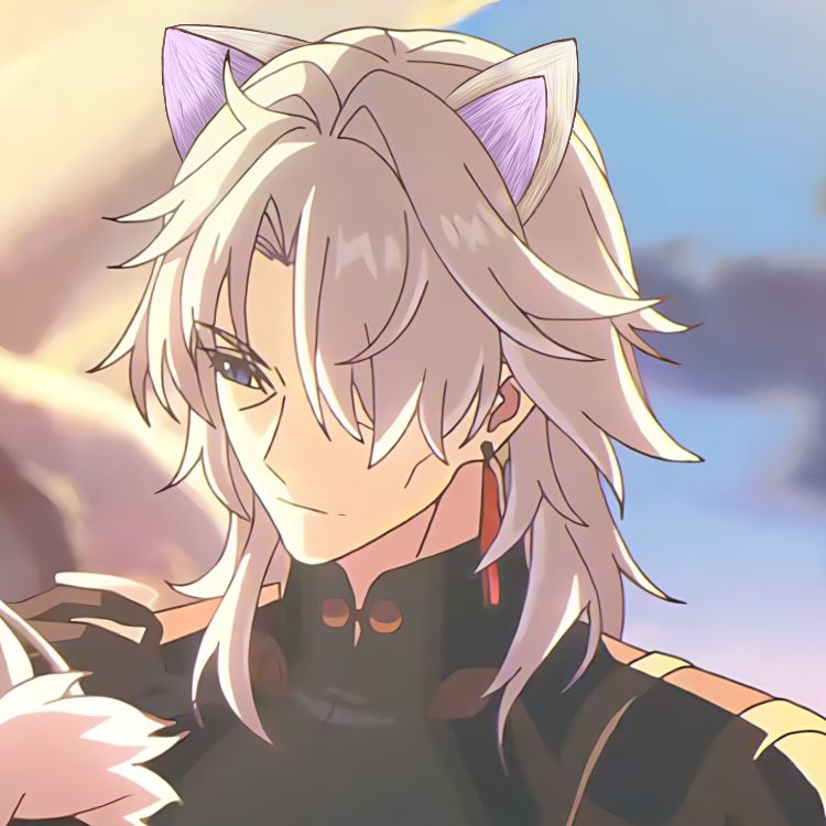 Yingxings_blade's tweet photo. i am blaming that weird potion... i have drank.... but it seems to have given me cat ears... and a tail... so i guess happy kitten day https://t.co/zoz5XR25Ir