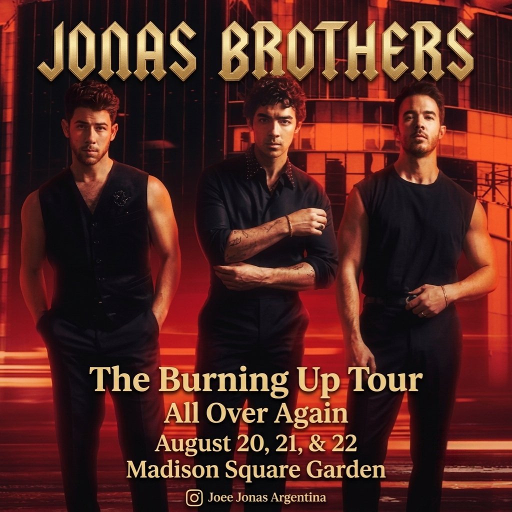 Meel_Jonass's tweet photo. The Jonas Brothers will be performing at Madison Square Garden on August 20, 21, and 22.❤️‍🔥

@jonasbrothers @kevinjonas @joejonas @nickjonas https://t.co/rmEknQsRbi