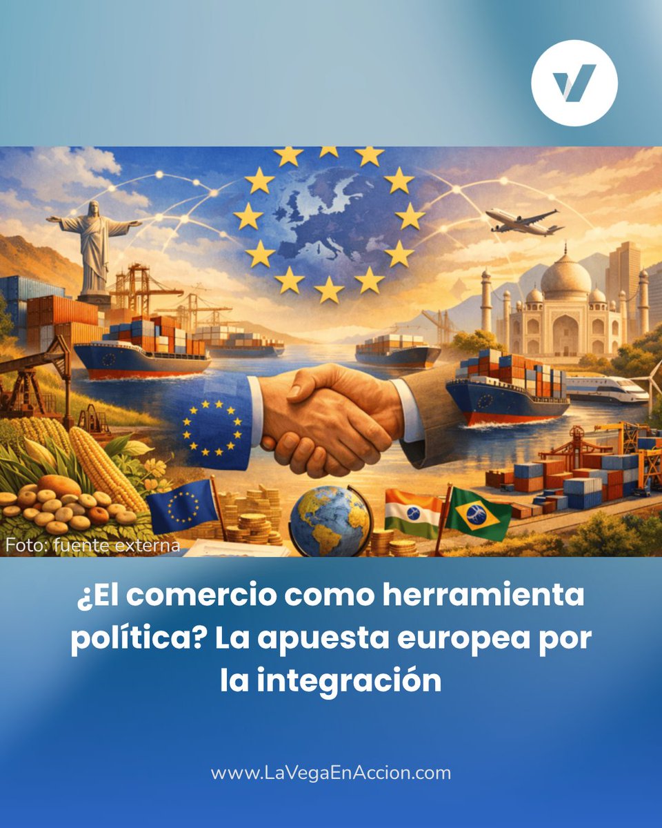 LaVega_enAccion's tweet photo. La Unión Europea impulsó acuerdos comerciales con India y Mercosur para diversificar mercados, fortalecer su autonomía estratégica y responder a la incertidumbre global.
#India
#Mercosur
#Comercio
#Economía
#Inversiones
🌐 https://t.co/erB1rWmM4V https://t.co/ypuVOVFkj1