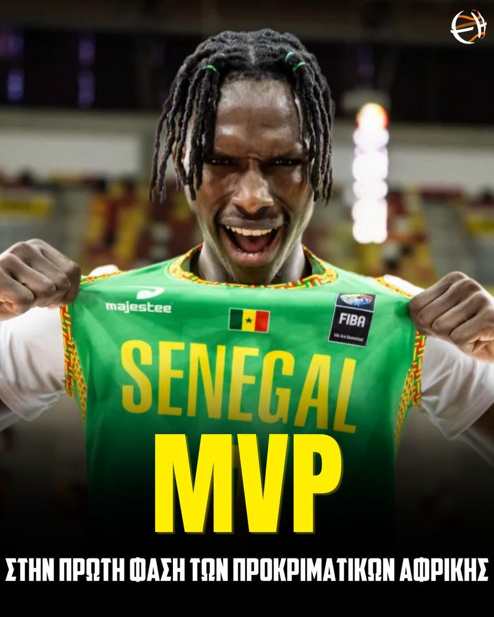 eurohoopsGR's tweet photo. 🔝 𝝤 𝗕𝗔𝗗𝗜𝗢 𝚵𝝚𝝬𝝮𝝦𝝞𝝨𝝚 𝝡𝝚 𝝩𝝜𝝢 𝝚𝝝𝝢𝝞𝝟𝝜 𝝨𝝚𝝢𝝚𝝘𝝖𝝠𝝜𝝨 🇸🇳
☘️ Ο νέος guard του @Paobcgr πραγματοποίησε τρομερές εμφανίσεις κι αναδείχθηκε 𝗠𝗩𝗣 της πρώτης φάσης των προκριματικών του #FIBAWC στην αφρικανική ζώνη 🏀 #StepItUp
🔗 https://t.co/cZgCLrhdmk 👀 https://t.co/odTIyO3IDD
